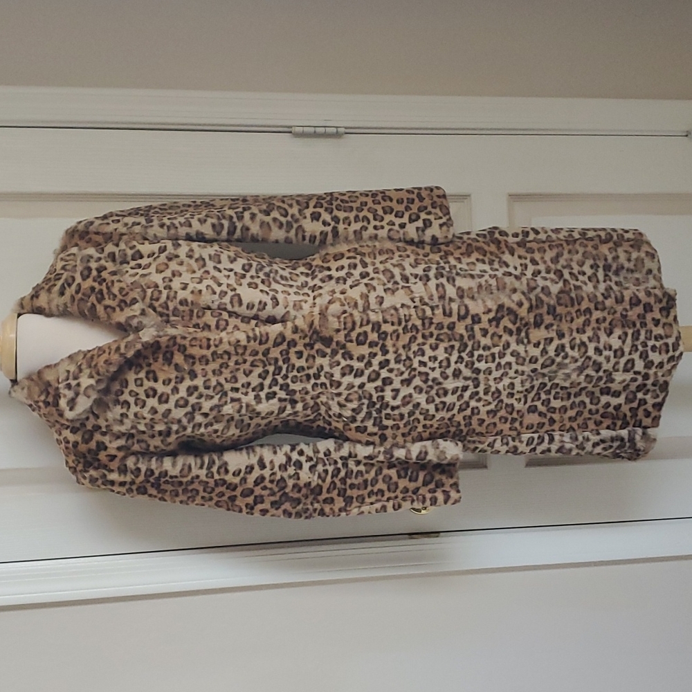 Leopard Rabbit Fur Coat